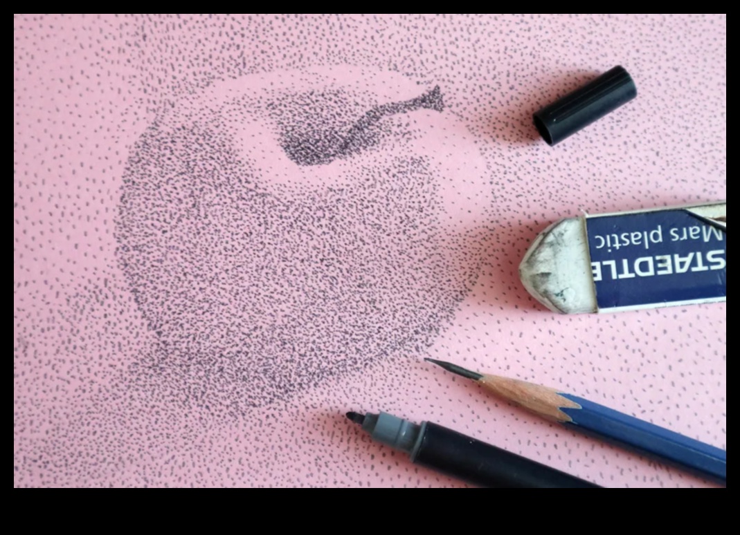 Stippling burvība: detalizētu mākslas darbu izveide ar punktiem