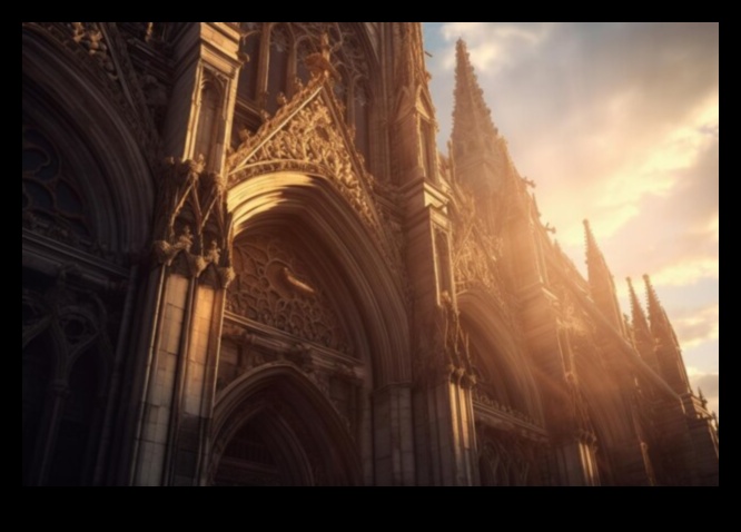 Gothic Grandeur: Vizuāla simfonija arhitektūras fotogrāfijā