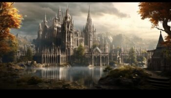 Gothic Grandeur: Vizuāla simfonija arhitektūras fotogrāfijā